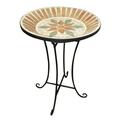 Alpine Alpine 25 in. Mosaic Birdbath JFH920